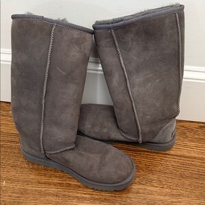 UGG Charcoal Suede Boots